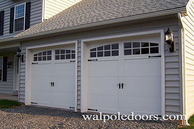 A residential garage door in Medfield MA